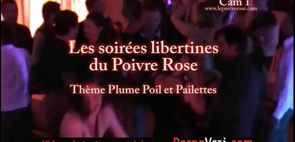  Part 06 Spy cam french private party! Camera espion plumes poils paillettes